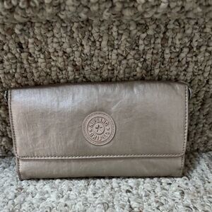 Kipling Gold Metallic Wallet